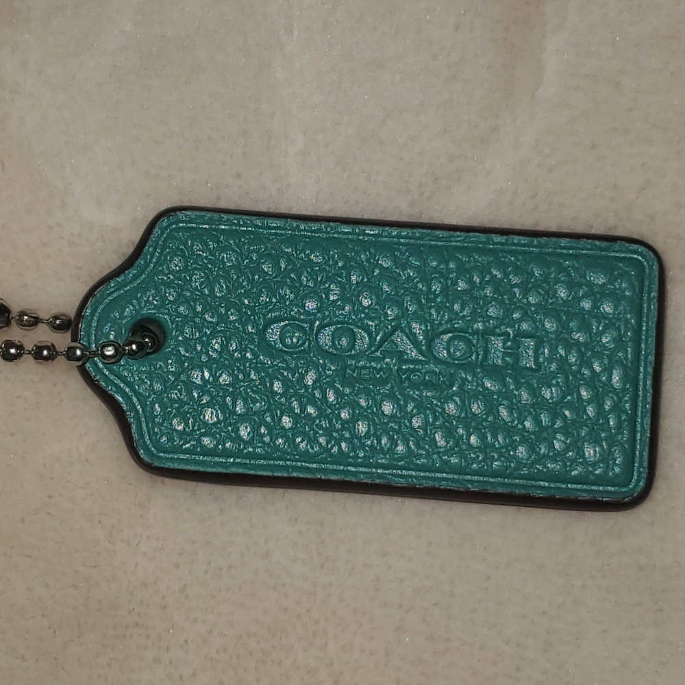 Coach Aqua Leather Shoulder Bag - Picture 5 of 9